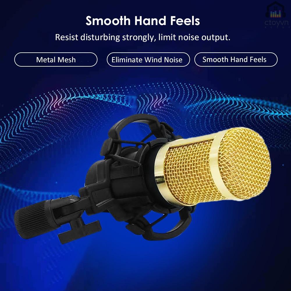 Bộ micro thu âm BM800 độ nhạy cao cho điện thoại máy tính