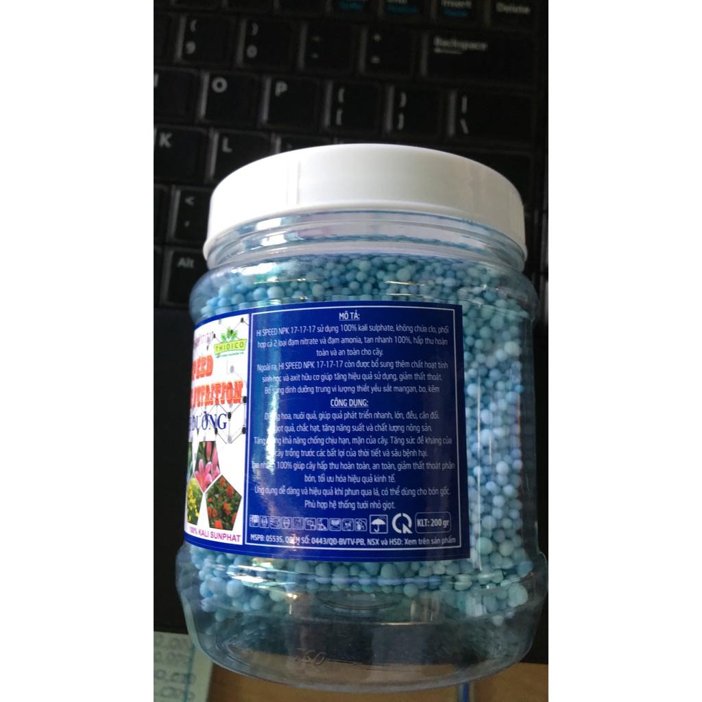 Phân bón kali sulphate dạng viên tan chậm lọ 200gr