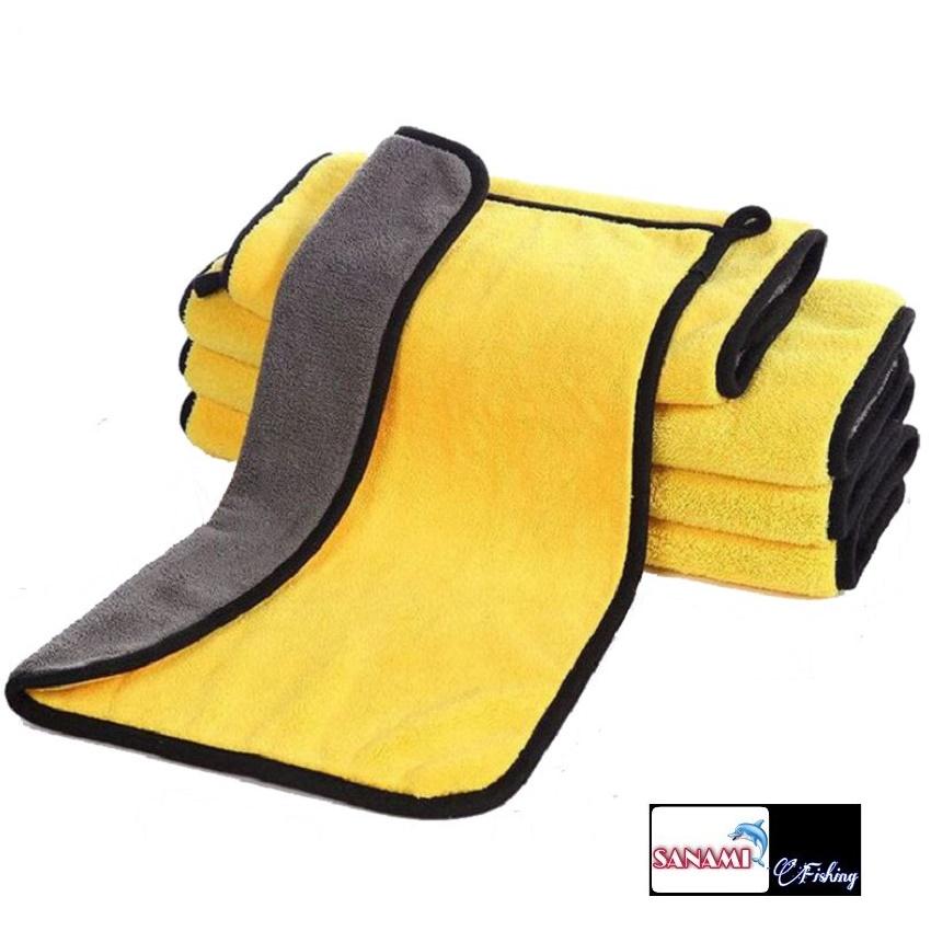 Khăn Lau Đa Năng Microfiber 2 Mặt Siêu Thấm Cực Dày Không Đổ Lông Chuyên Dụng Cho Ô Tô Xe Hơi Câu Cá SPK-29
