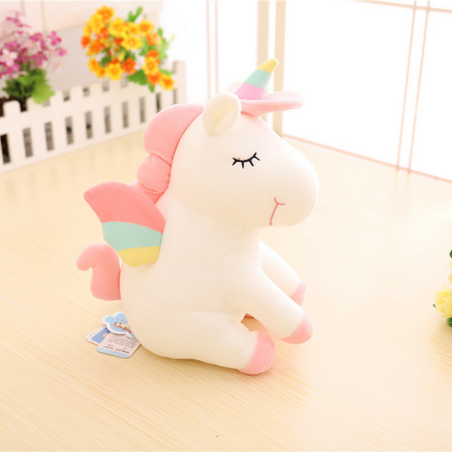 Gấu bông ngựa một sừng Unicorn 40cm TNB215 - Màu trắng