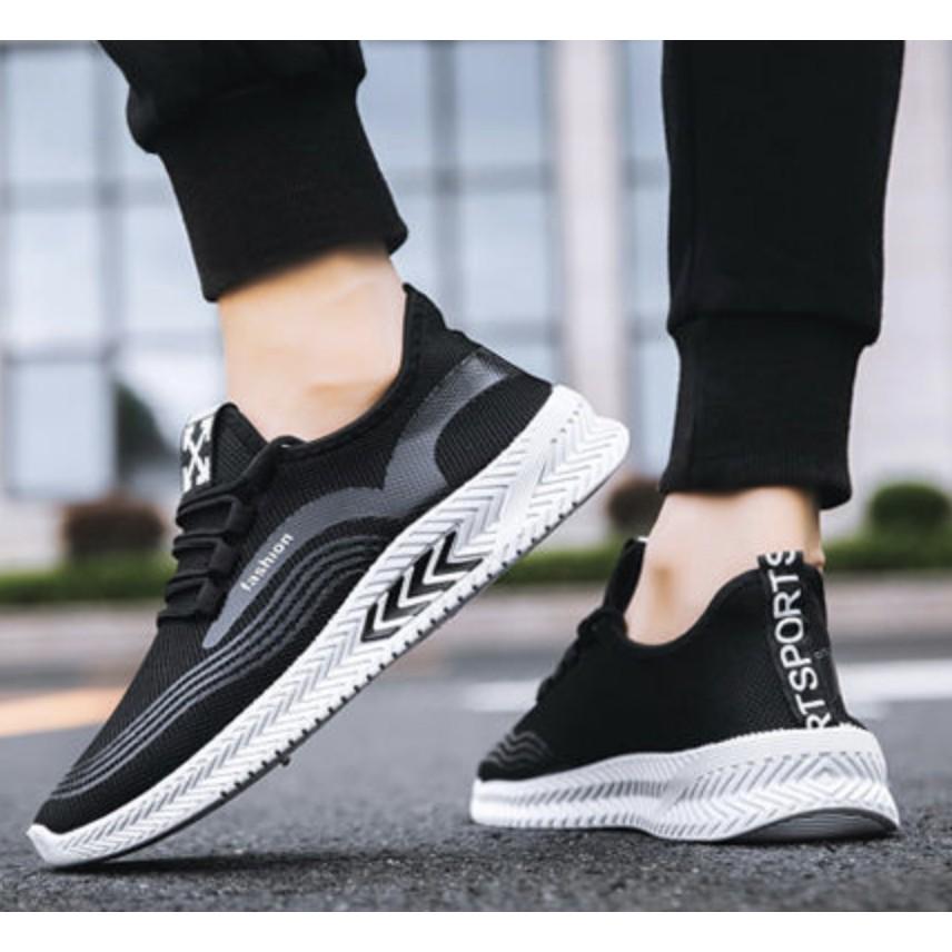 Giày Sneaker Thể Thao Nam fashion phối hình cánh mũi tên