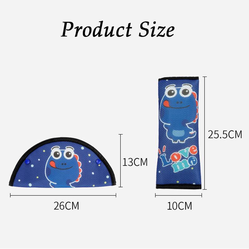 Dây Đai An Toàn Tam Giác Giữ An Toàn Xe Hơi Bao Da Đeo Vai Hoạt Hình Dễ Thương Thắt Lưng Tam Giác Con Trẻ Em Xe Nội Bộ Phụ Kiện