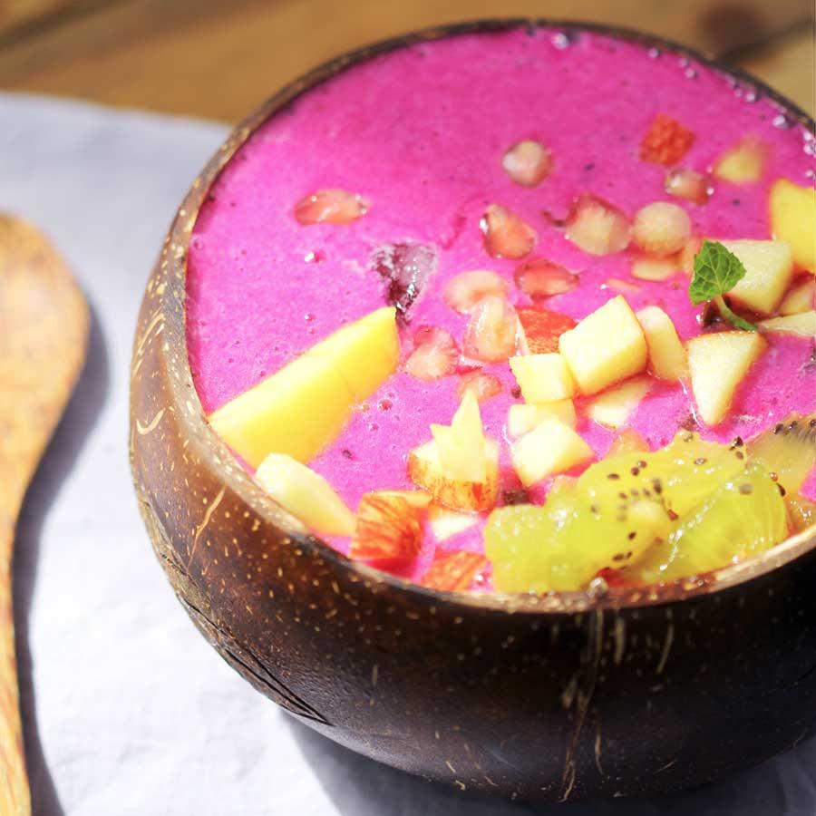 Tô gáo dừa khắc hoa văn For