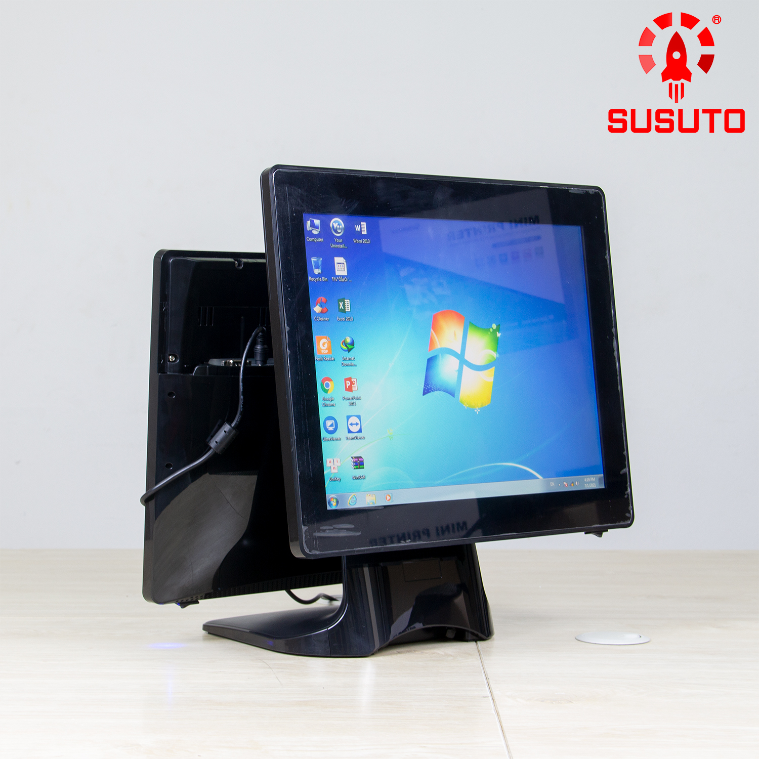 &quot;Máy POS bán hàng SC-150AS - Hàng chính hãng  (i5, 4G DDR RAM, 64G SSD, 15 inch, Black, 2 màn)