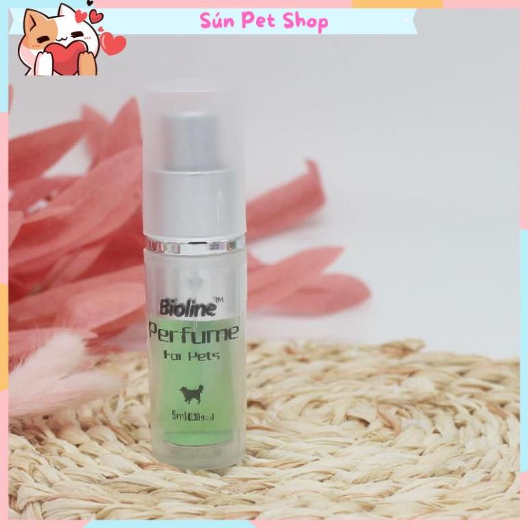 Nước hoa xịt khử mùi cho chó mèo Bioline 9ml