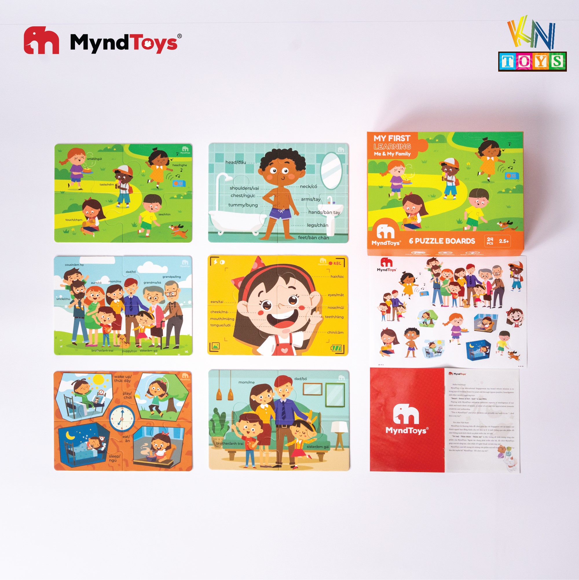 Đồ Chơi Xếp Hình MyndToys - My First Learning (Cho Bé Từ 2.5 Tuổi - Nhiều Chủ Đề)