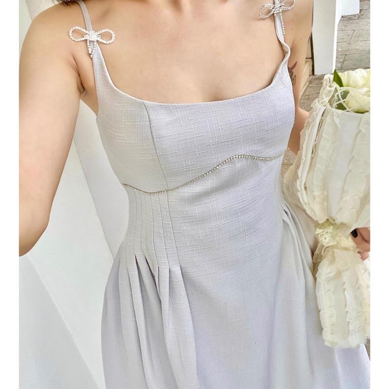 MOLLY DRESS đầm dây nơ đá