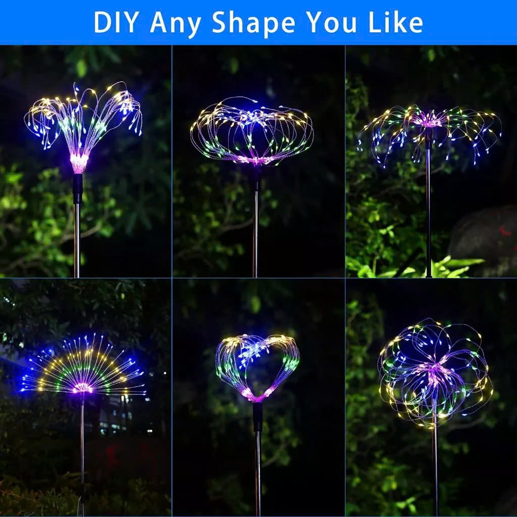 Đèn LED Hoa Năng Lượng Mặt Trời – Trang Trí Sân Vườn, Ban Công, Quán Cafe &amp; Giáng Sinh Lung Linh