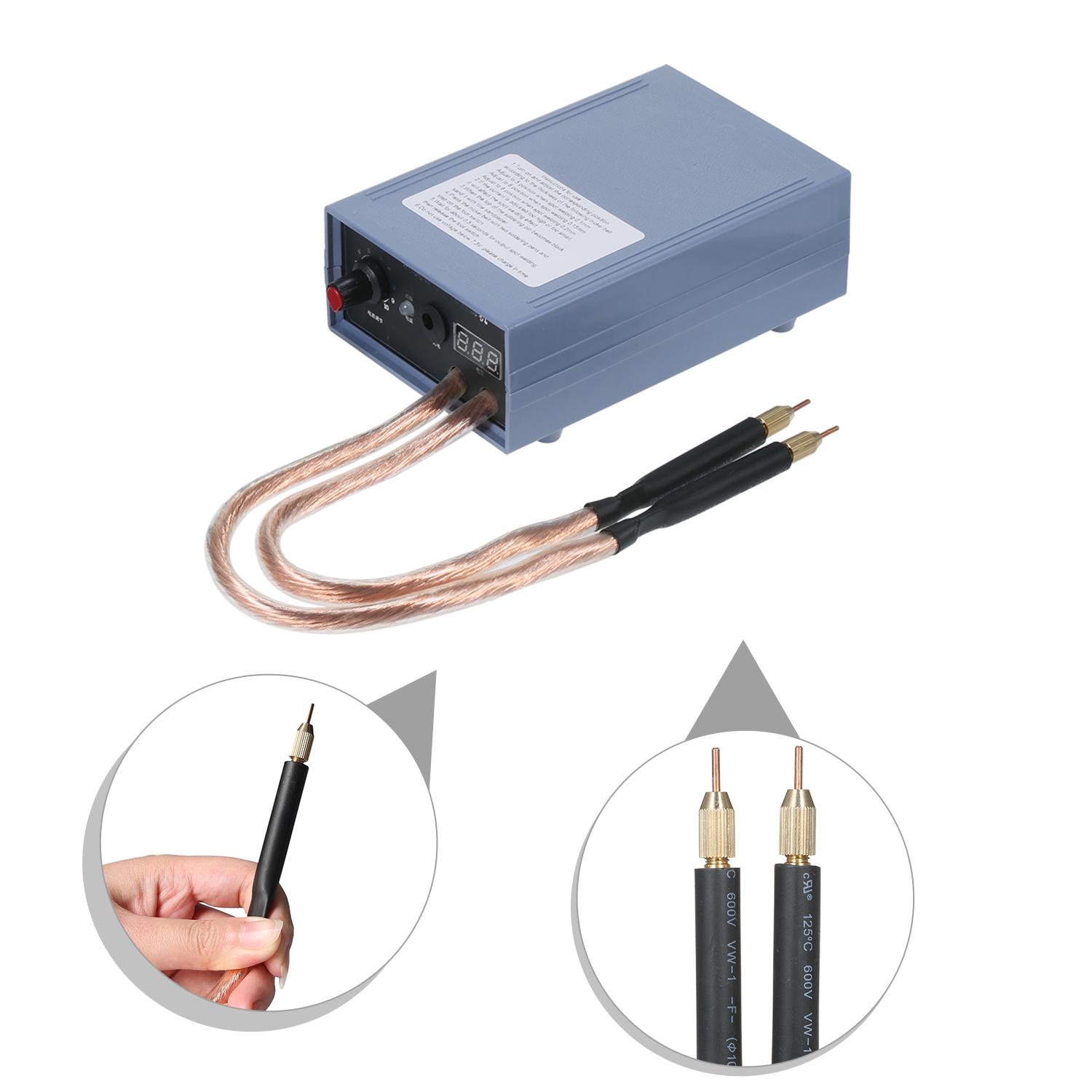 Weytoll Spot Welder Máy hàn điểm cầm tay công suất cao 5000W Máy hàn di động có thể điều chỉnh dòng điện 0-800A cho pin 18650 US Plug