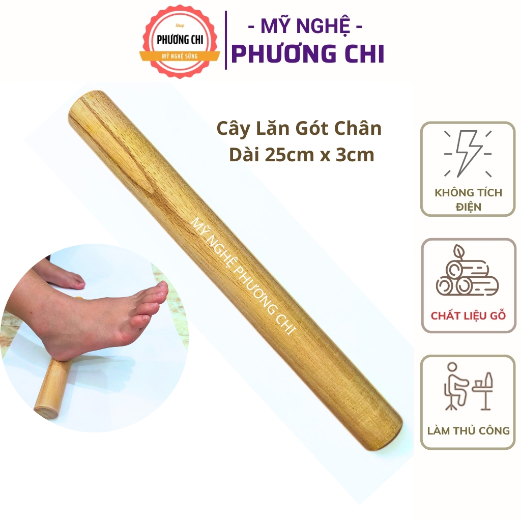 Cây Lăn Gót Chân Bằng Gỗ Tự Nhiên, Dụng Cụ Diện Chẩn | Mỹ Nghệ Phương Chi