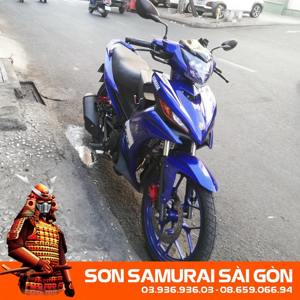 Sơn SAMURAI KUROBUSHI Y688 MÀU XANH DƯƠNG MOVISTAR chính hãng dánh cho xe máy