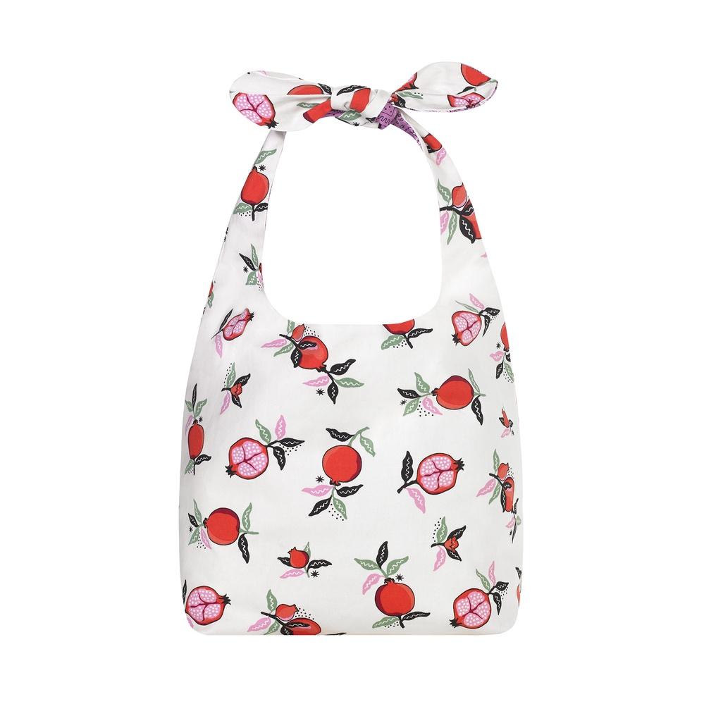 Cath Kidston - Túi đeo vai/Large Reversible Knotted Shopper - Pomegranate - Cream -1049107