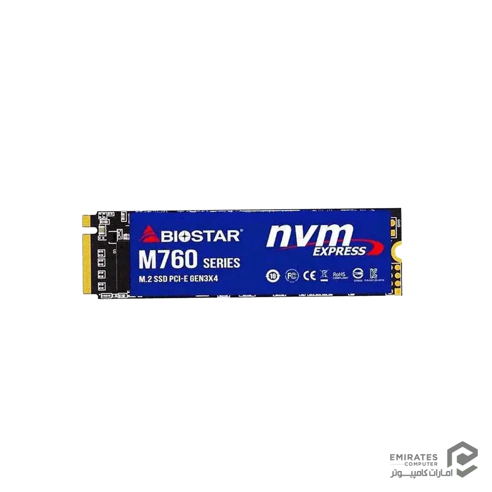 Ổ cứng M2 SSD Biostar M760 512GB NVMe 2280 PCle Gen 3x4 - Hàng chính hãng DigiWorld phân phối