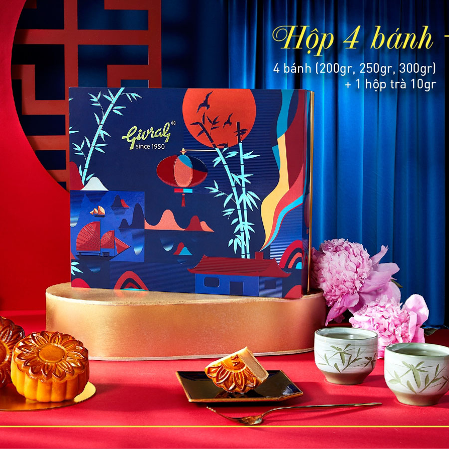 Hộp Bánh Trung Thu Givral Song Lộc Đặc Biệt