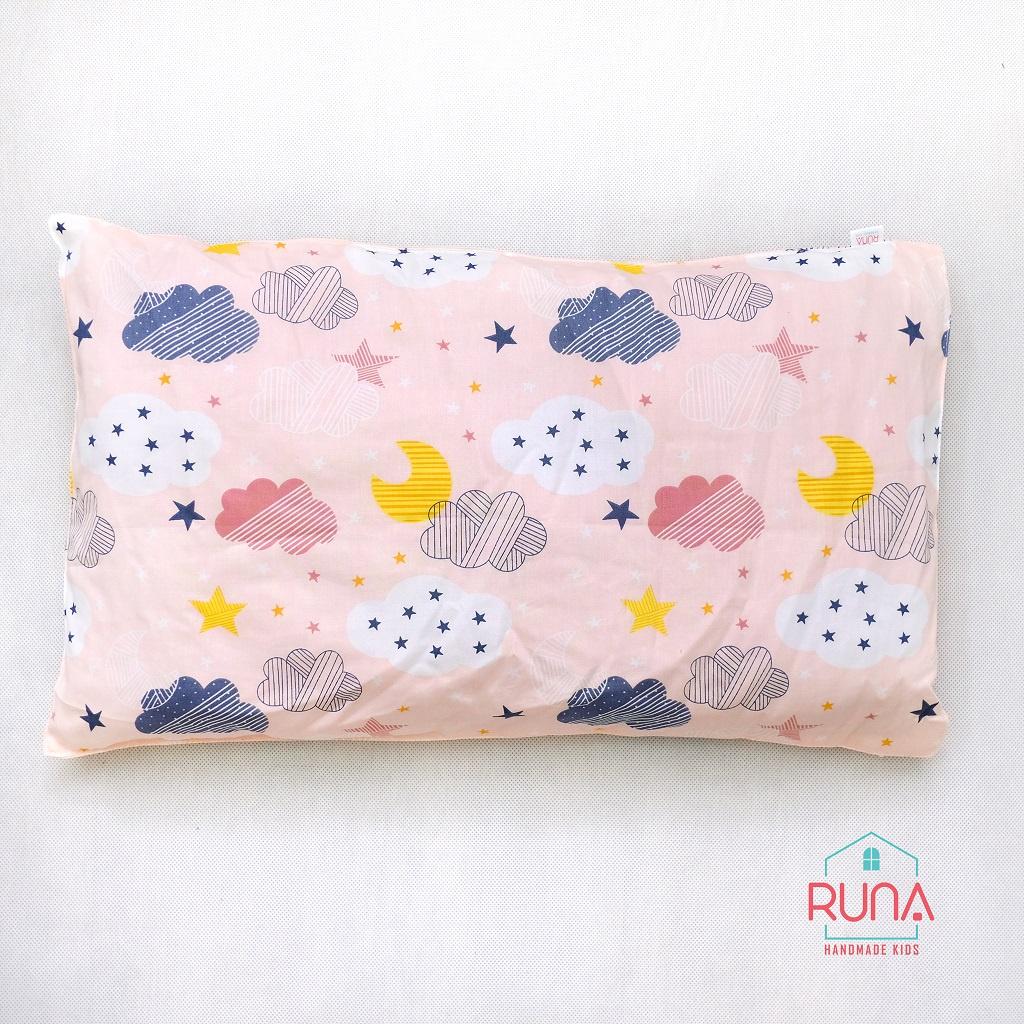 Gối nằm cho bé chất liệu Cotton Hàn 100% kích thước 30x50cm thoáng mát an toàn cho làn da của bé