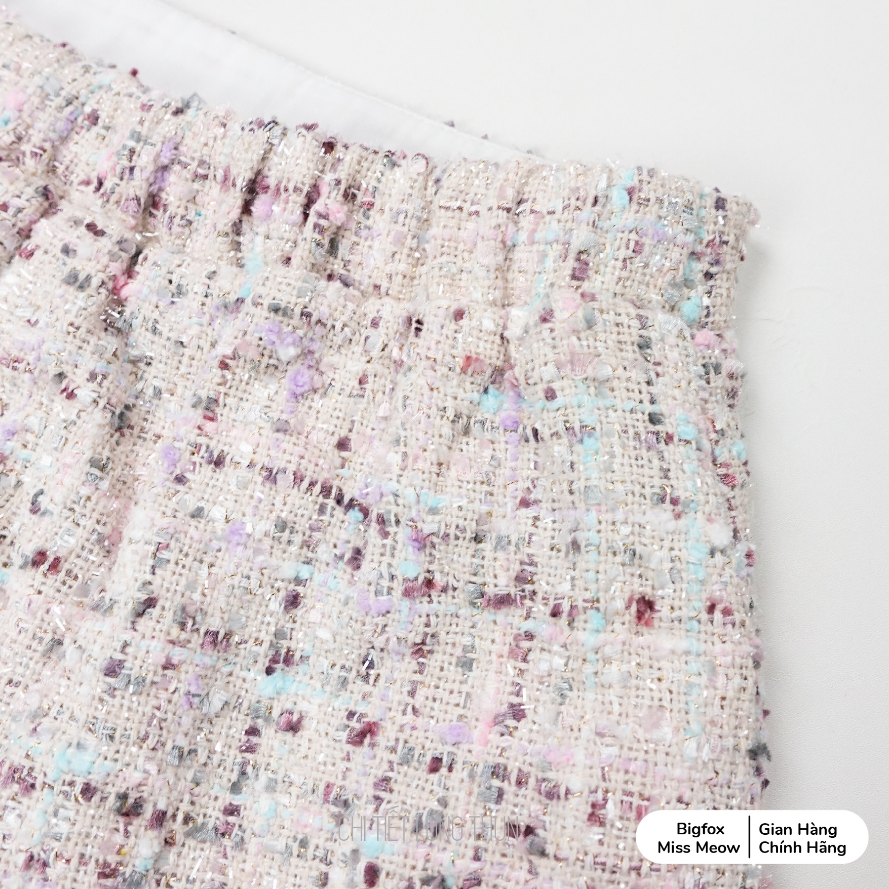 Chân váy dạ tweed cho bé gái BIGFOX MISS MEOW phom Hàn Quốc nữ tính mùa thu đông size đại 6-11 tuổi 20kg 38kg 2007