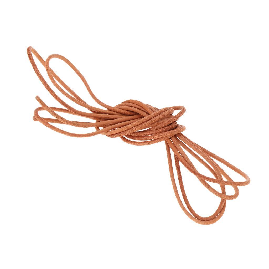 1 Meter Long Leather Cord Jewelry Kumihimo Making Thread Rope Braiding String1mm 1.5mm 2mm 2.5mm 3mm 4mm 5mm 6mm 8mm for DIY Crafts