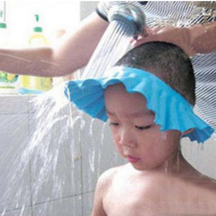 combo 2 Mũ gội đầu, tắm an toàn cho bé chỉnh 4 cỡ2  - mũ đội đầu chống thấm, mũ tắm cho bé - 206111