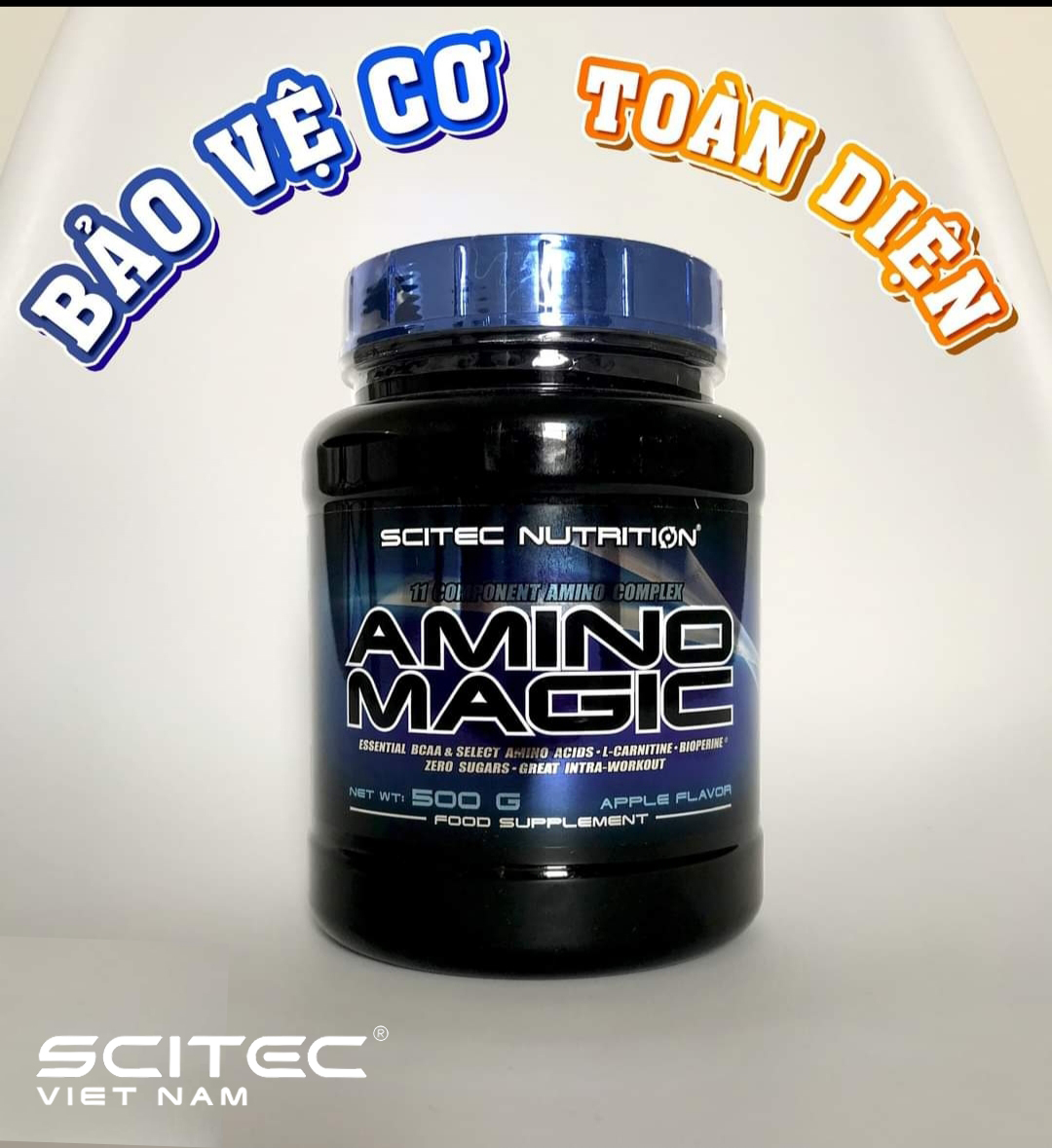 Amino | Amino Magic 500g Apple Flavor Scitec Nutrition| Phục Hồi Cơ Nhanh Chóng 500g - Chính Hãng