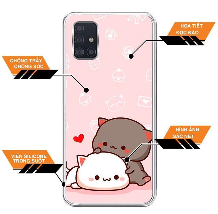 Ốp lưng điện thoại Samsung Galaxy A51 - Silicon dẻo - 0055 LOVELY03 - Hàng Chính Hãng