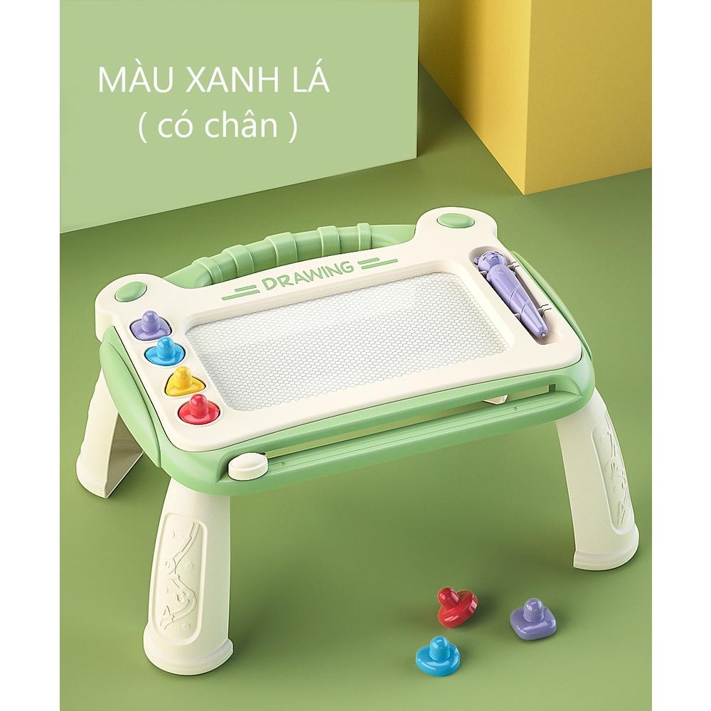 Bảng vẽ tự xóa cho bé thông minh có chân bàn, bảng từ tính tập viết, tập vẽ cho bé - Montessori