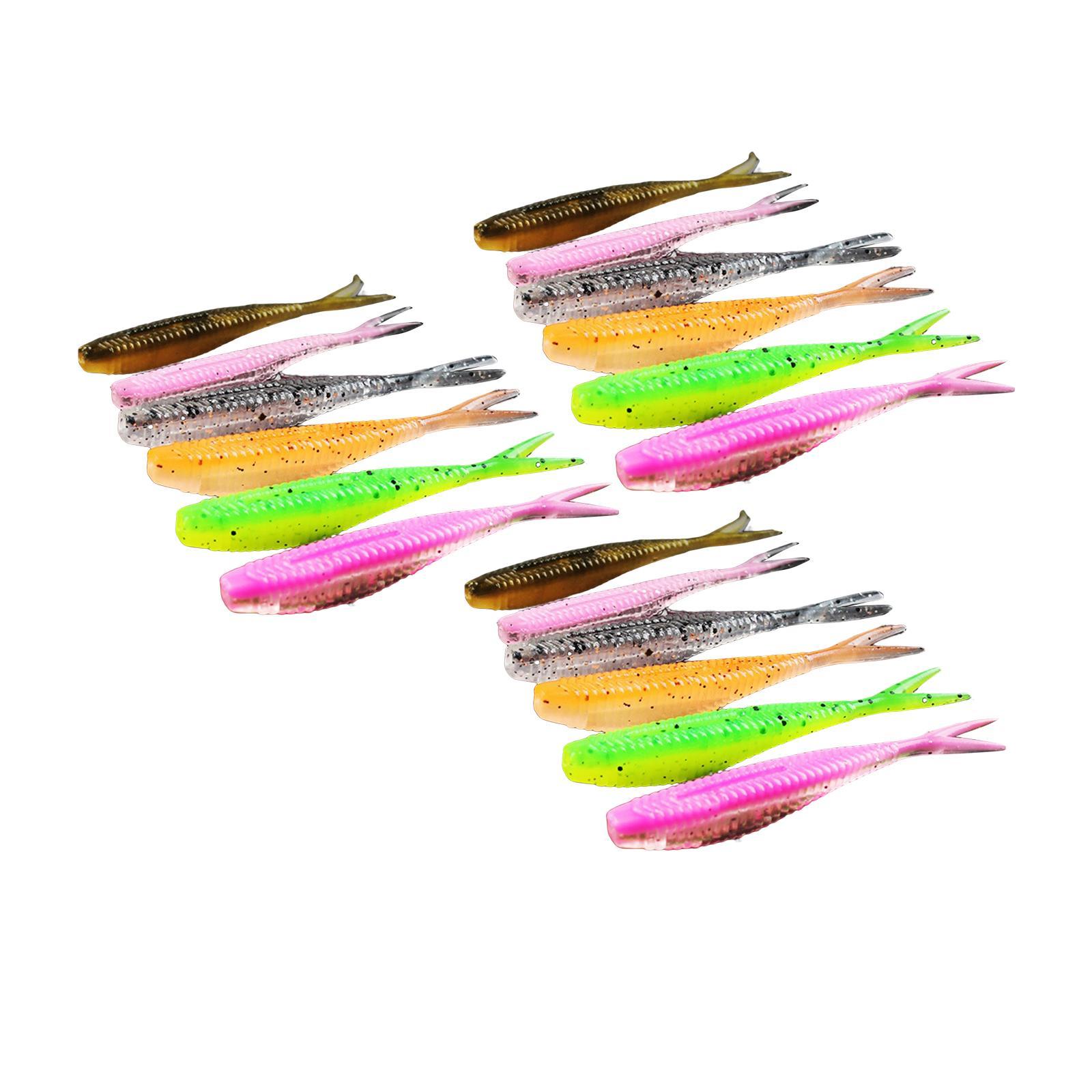 Fishing Lures Baits silicone Tackle Hooks 6cm 18pcs