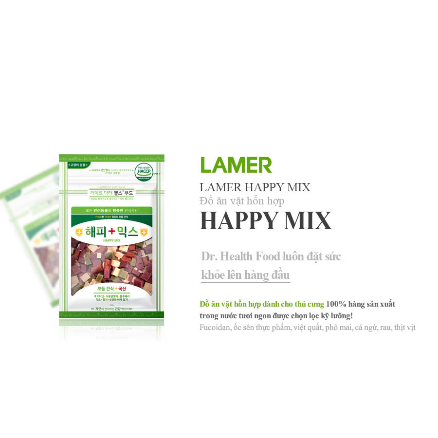 HAPPY MIX - thức ăn vặt tổng hợp 4 loại 130g