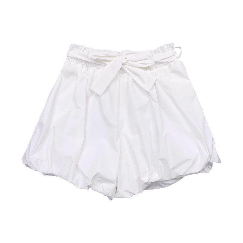CHÂN VÁY NGẮN DẠNG BÍ KÈM DÂY CỘT NƠ FREESIZE