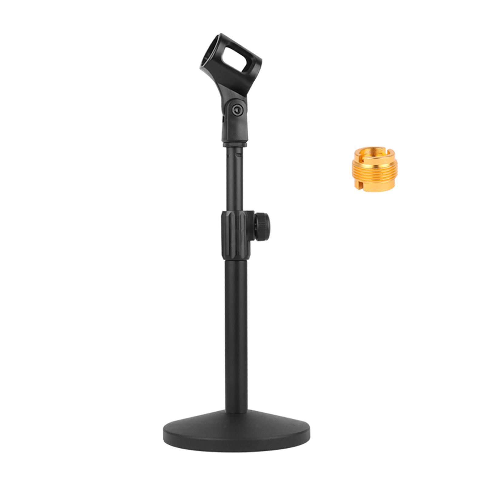 Desktop Microphone Stand Metal Adjustable Table Mic Stand for Concert Stage Performance