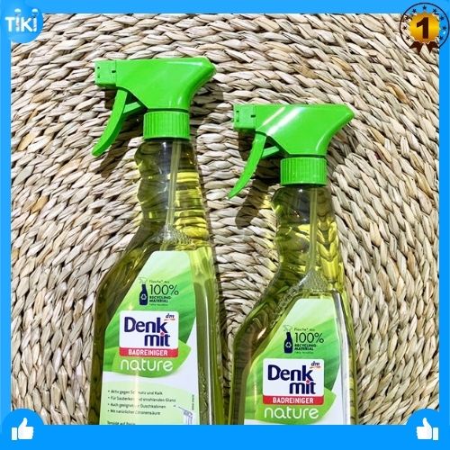 [Nhập Khẩu Đức] DUNG DỊCH TẨY RỬA NHÀ TẮM DENKMIT BADREINIGER NATURE 750ML, Giúp nhà tắm của bạn luôn sạch và thơm mát.