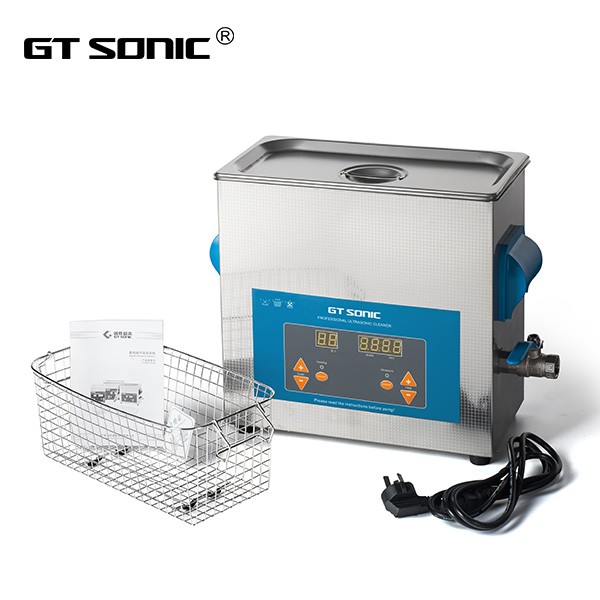 Bể rửa siêu âm Gtsonic,VGT-1860QTD,Thể tích 6lít giúp tẩy rửa, làm sạch, vệ sinh, bảo dưỡng các vật dụng phòng thí nghiệm, công nghiệp cơ khí, dụng cụ nha khoa/y tế, dung cụ gia đình, trang sức, đồng hồ – Hàng Chính Hãng 