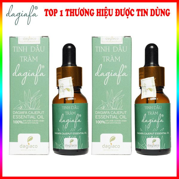 COMBO 2 CHAI TINH DẦU TRÀM DAGIAFA - SẢN PHẨM ĐƯỢC BÌNH CHỌN THƯƠNG HIỆU XUẤT SẮC 3 MIỀN 2019 - PHÙ HỢP BÉ TỪ 1 THÁNG TUỔI - DÙNG THOA, PHA NƯỚC TẮM VÀ XÔNG PHÒNG