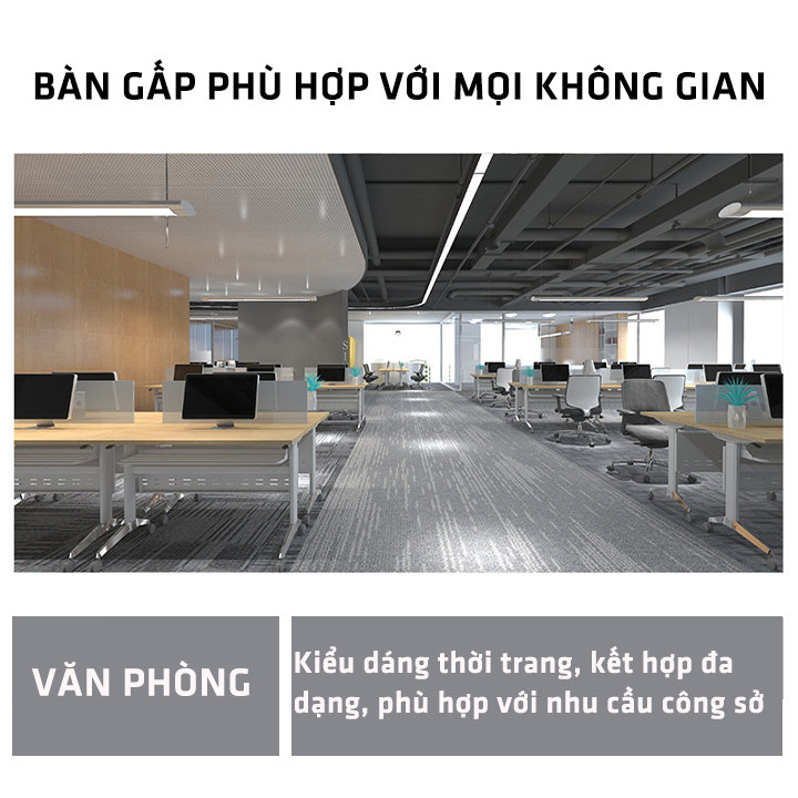 Bàn làm việc có ngăn kéo KT 60cm x 1m2. Bàn làm việc gấp gọn di động. Khung thép cacbon chịu lực sơn tĩnh điện. Tùy chỉnh nâng hạ độ cao.