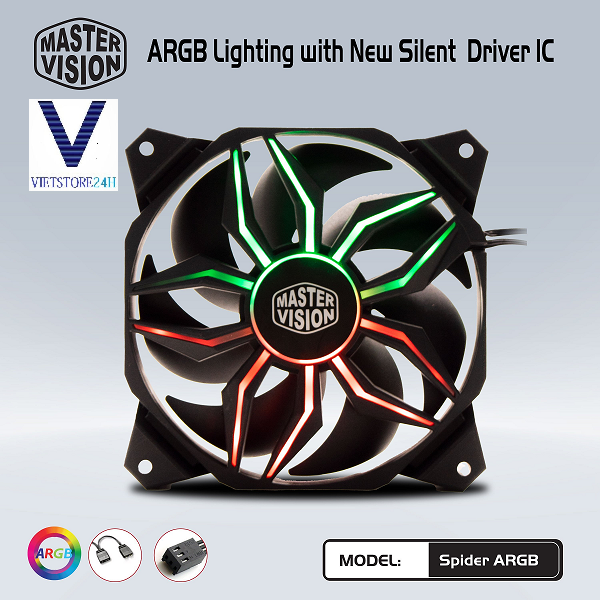 Fan Spider Full LED ARGB Sync - hàng chính hãng