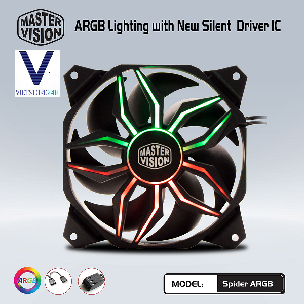 Fan Spider Full LED ARGB Sync (Tray) - hàng chính hãng