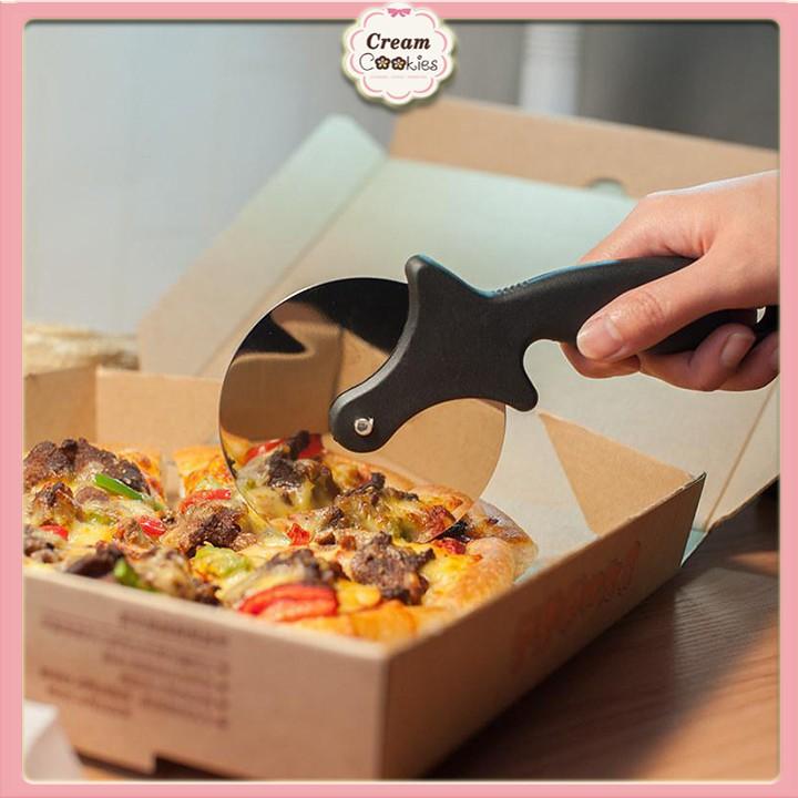 Dụng cụ cắt bánh/Dao cắt pizza inox lưỡi lớn