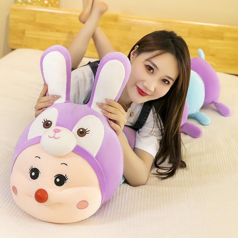 Sâu biến hình thỏ tím - Thú nhồi bông ngộ nghĩnh, đáng yêu