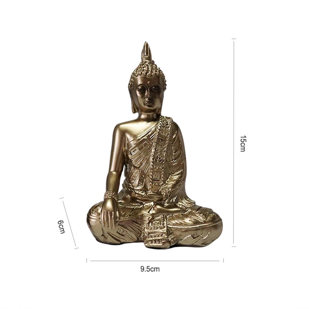 Buddha Statue Buddism Figurines Sculpture Zen Meditation Home Decor