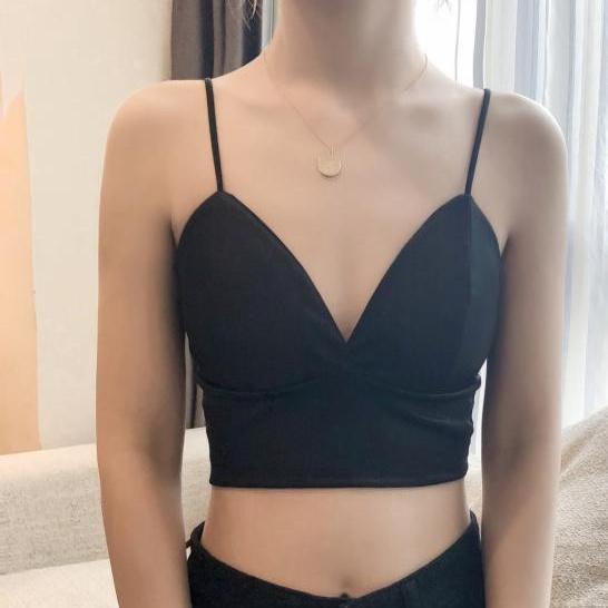Áo bra satin lụa mềm - áo bra 2 dây bản to phi bóng có móc cài lưng CAO CẤP