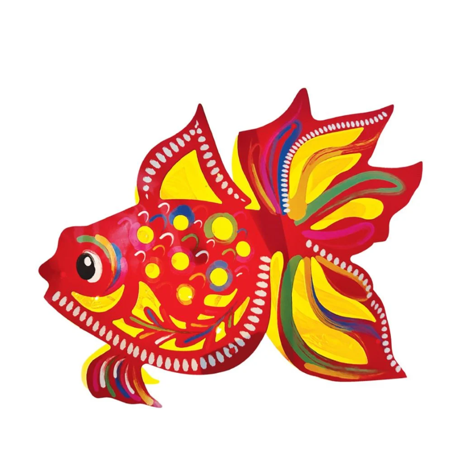 Lồng đèn Trung Thu - Lồng đèn trang trí &quot;Ký ức tuổi thơ&quot; hình Cá size 30cm