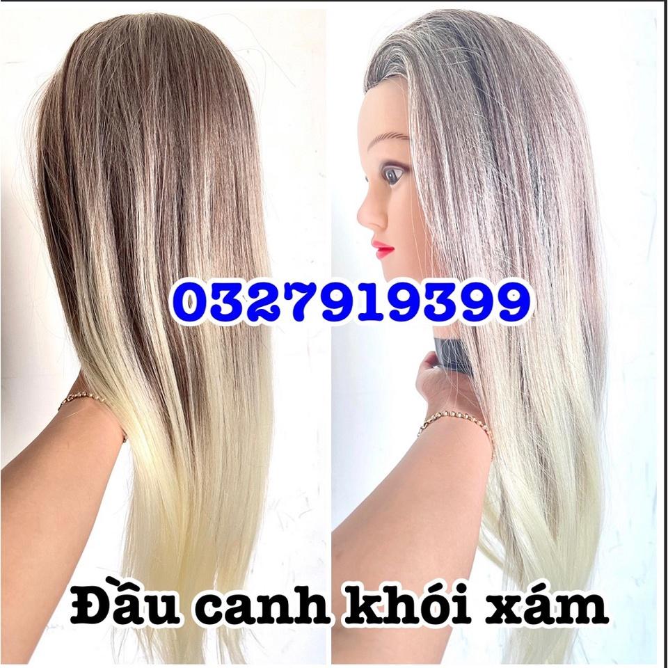 Đầu manocanh chịu nhiệt , học cắt tóc Xám Khói A200