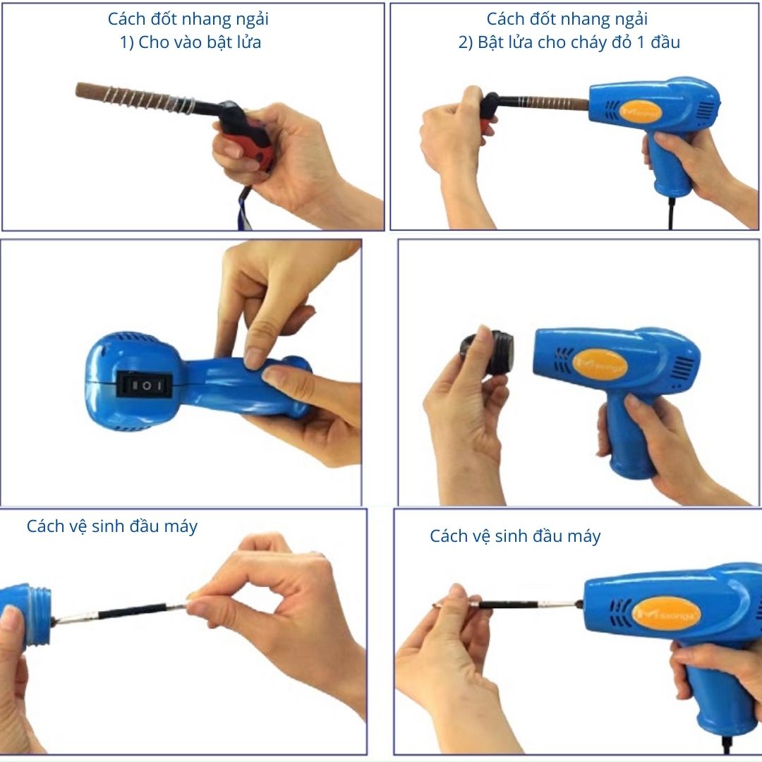 Máy Cứu Ngải Pin Sạc Maxoga HL02 nhựa Thủy Tinh