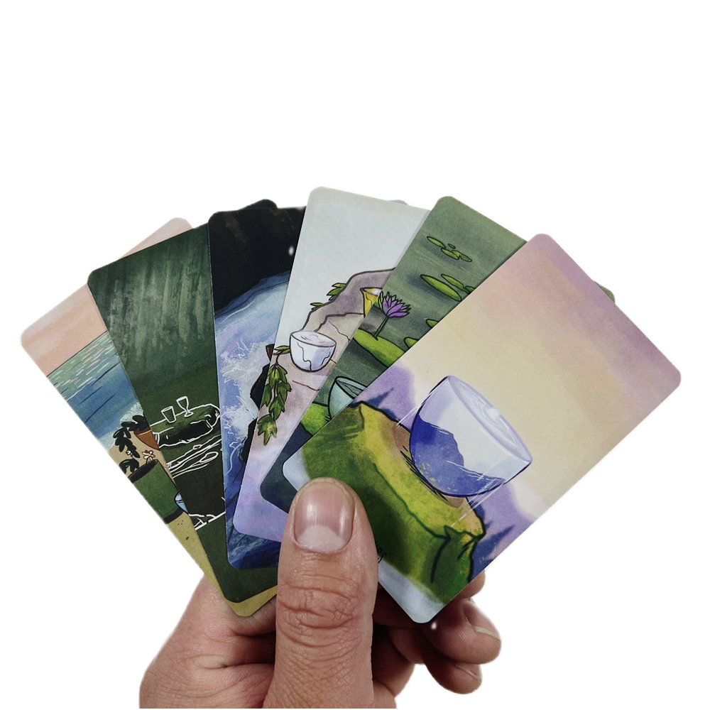 [Mạ Cạnh] Bộ Bài The Spacious Tarot Hộp Thiếc 78 Lá 98x58 Mm Đá Thanh Tẩy