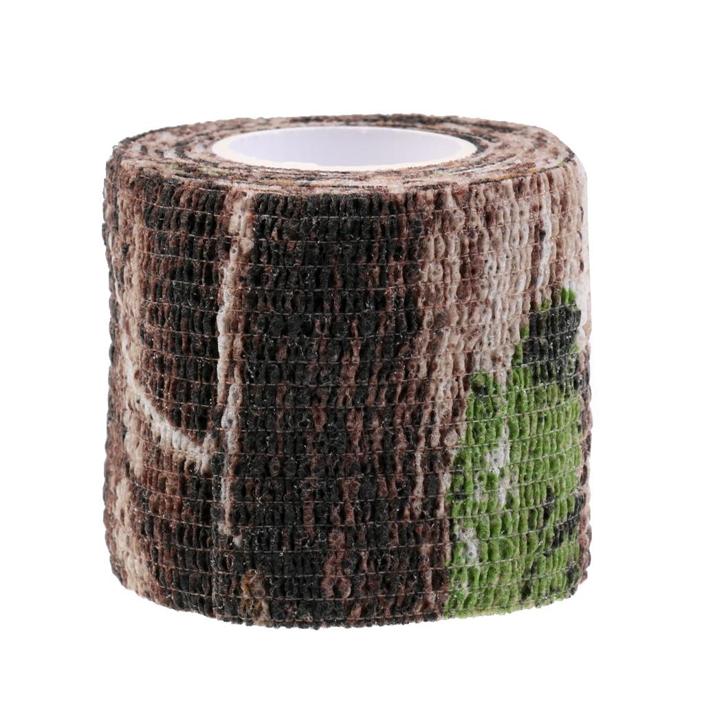 Outdoor Hunting Equipment Camouflage Stealth Elastic Camo Tape Wrap 5cm 2.2m