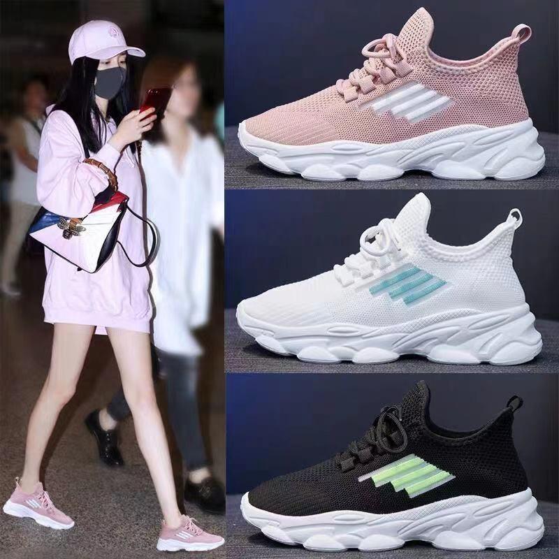 (FS-1) Giày Thể Thao Thiết Kế Thoáng Khí Phong Cách Hàn Quốc Cho Nữ 2021