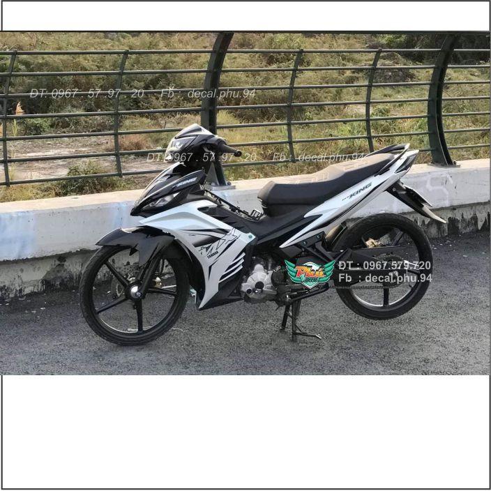 Tem rời Exciter 135 Mx Trắng đen  -1