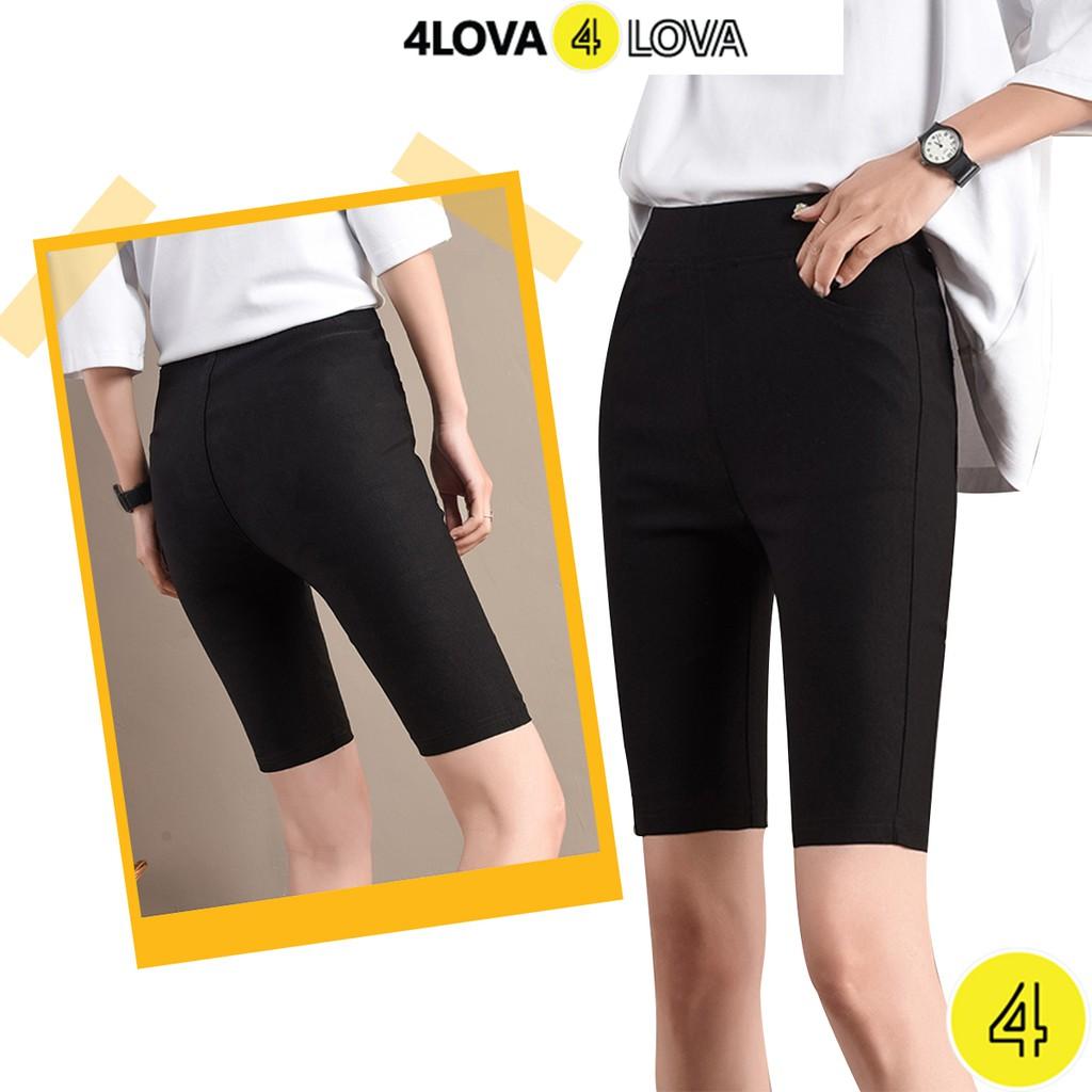 Quần legging lửng nữ cạp chun 4LOVA nâng mông co giãn siêu thoáng mát