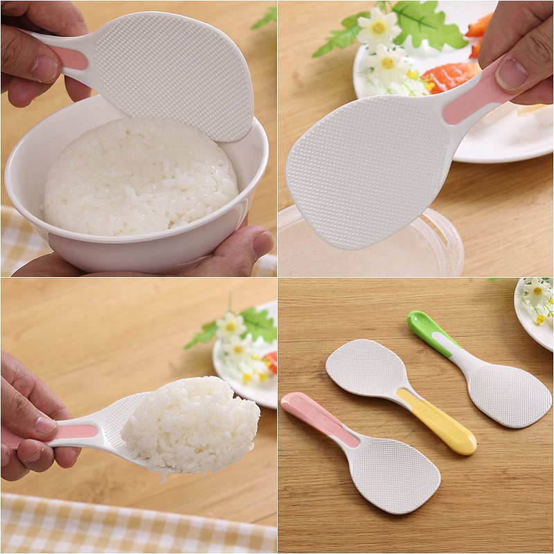 Muôi xới cơm chống dính Nakaya - Cán màu - Hàng Nội Địa Nhật Bản nhập khẩu
