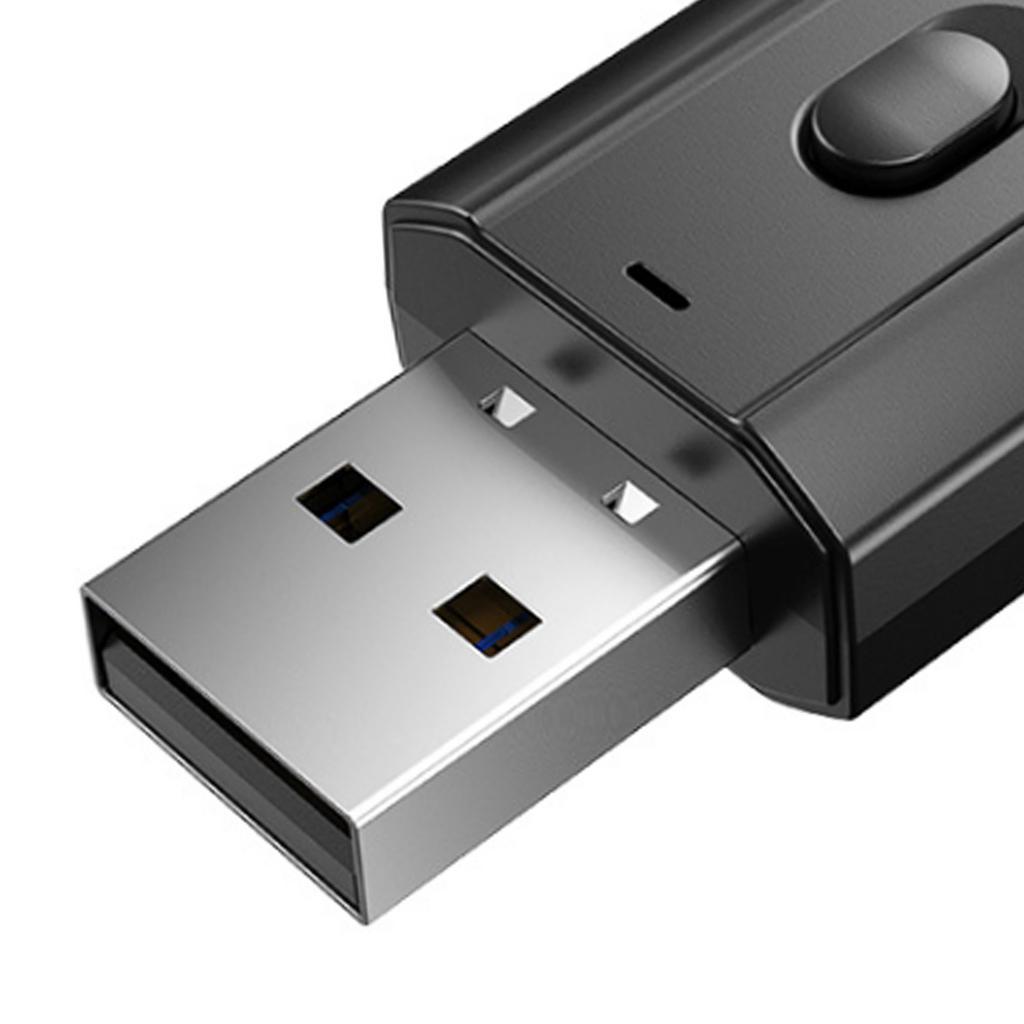 Bluetooth USB Adapter CSR 5.0 USB Dongle Bluetooth Receiver Transfer Wireless Adapter for Laptop PC Support for Windows 10/8/7/Vista/XP