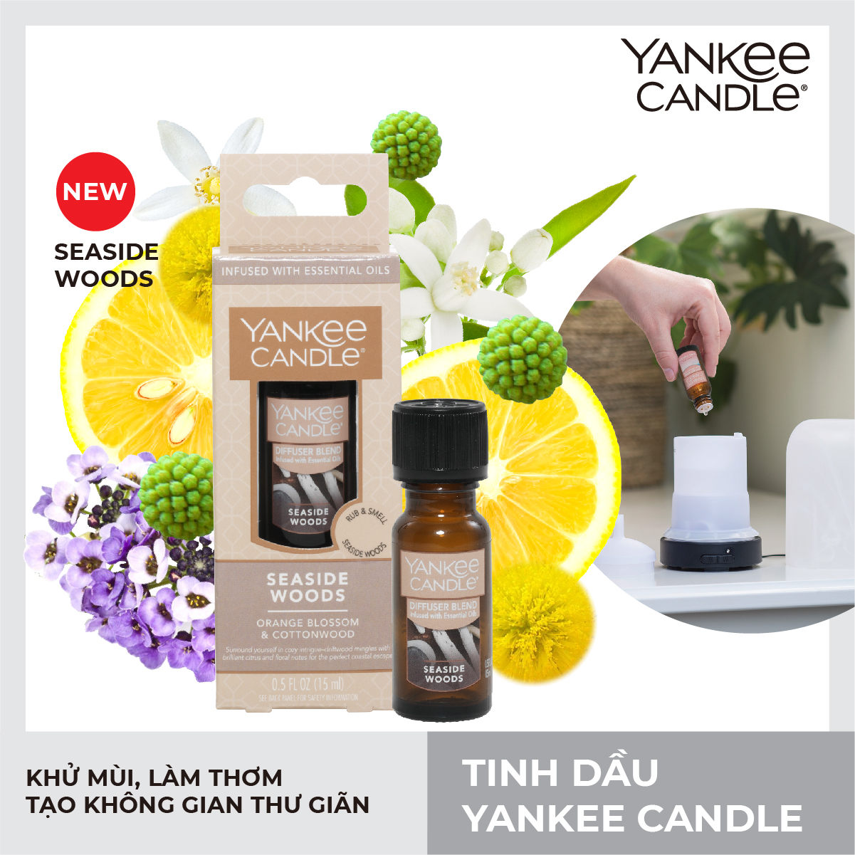 Tinh dầu Yankee Candle - Seaside Woods (15ml)